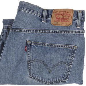 Levi's 550 Relaxed Fit Light Denim Jeans Sz 42x26